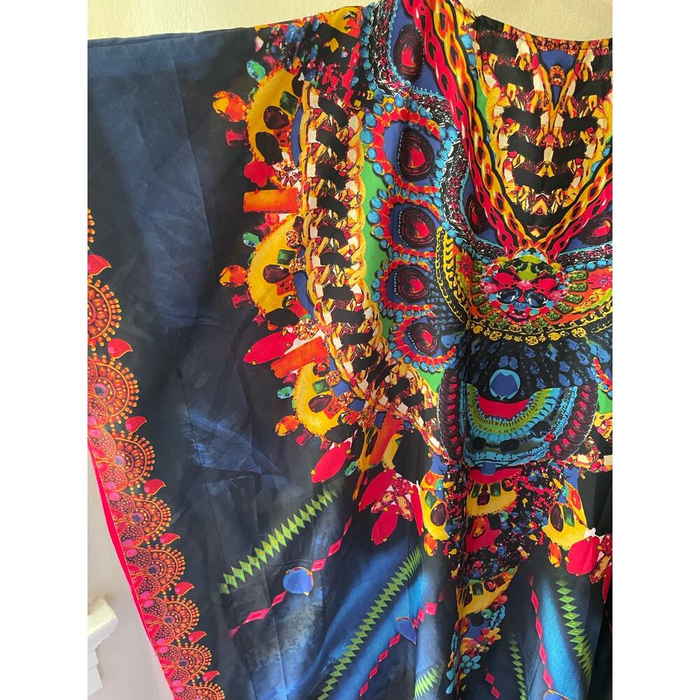 Gypsie Blu Rainbow Jewel One Size Caftan - Picture 4 of 7